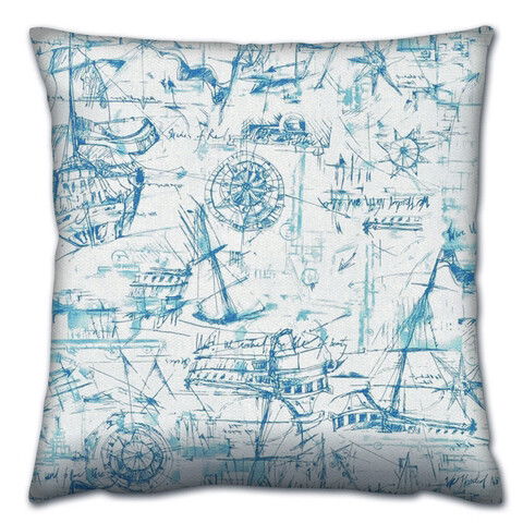 Perna decorativa, A14637, 43x43 cm, 50% Bumbac / 50% Poliester, Multicolor