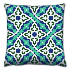 Perna decorativa, A14656, 43x43 cm, 50% Bumbac / 50% Poliester, Multicolor