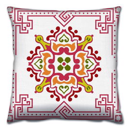 Perna decorativa, A14659, 43x43 cm, 50% Bumbac / 50% Poliester, Multicolor
