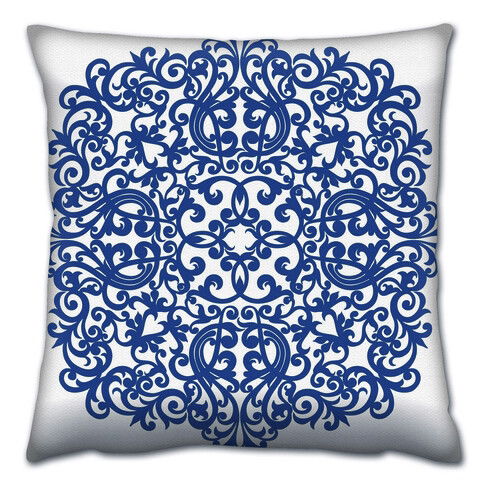 Perna decorativa, A14668, 43x43 cm, 50% Bumbac / 50% Poliester, Multicolor