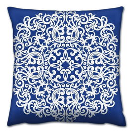 Perna decorativa, A14669, 43x43 cm, 50% Bumbac / 50% Poliester, Multicolor