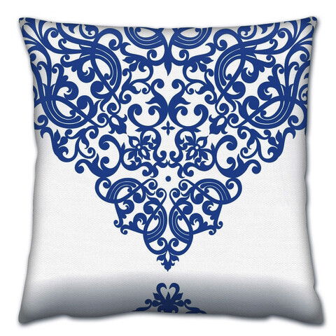 Perna decorativa, A14672, 43x43 cm, 50% Bumbac / 50% Poliester, Multicolor