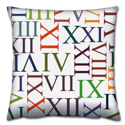 Perna decorativa, A14680, 43x43 cm, 50% Bumbac / 50% Poliester, Multicolor