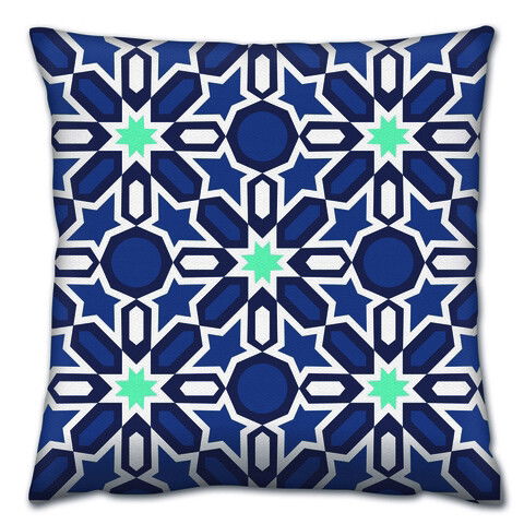 Perna decorativa, A14702, 43x43 cm, 50% Bumbac / 50% Poliester, Multicolor