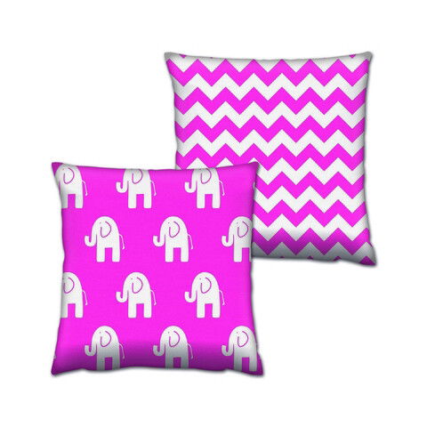 Set 2 perne decorative, AB-4188-4418, 50% Bumbac / 50% Poliester, Multicolor