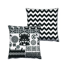 Set 2 perne decorative, AB-4364-4391, 50% Bumbac / 50% Poliester, Multicolor