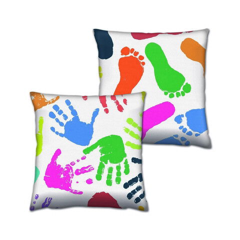 Set 2 perne decorative, AB-4473-4474, 50% Bumbac / 50% Poliester, Multicolor