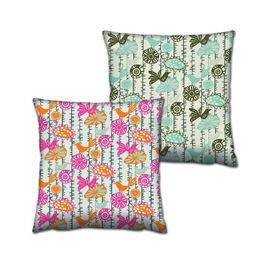 Set 2 perne decorative, AB-4603-4604, 50% Bumbac / 50% Poliester, Multicolor