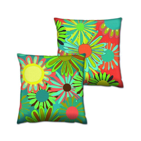Set 2 perne decorative, AB-4606-4605, 50% Bumbac / 50% Poliester, Multicolor