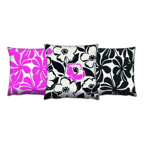 Set 3 perne decorative, AC-4080-4653-4082, 50% Bumbac / 50% Poliester, Multicolor