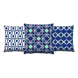Set 3 perne decorative, AC-4280-4702-4447, 50% Bumbac / 50% Poliester, Multicolor