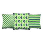 Set 3 perne decorative, AC-4380-4374-4382, 50% Bumbac / 50% Poliester, Multicolor
