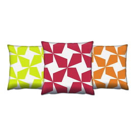 Set 3 perne decorative, AC-4464-4465-4466, 50% Bumbac / 50% Poliester, Multicolor