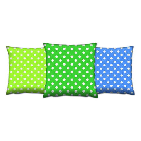 Set 3 perne decorative, AC-4616-4619-4617, 50% Bumbac / 50% Poliester, Multicolor