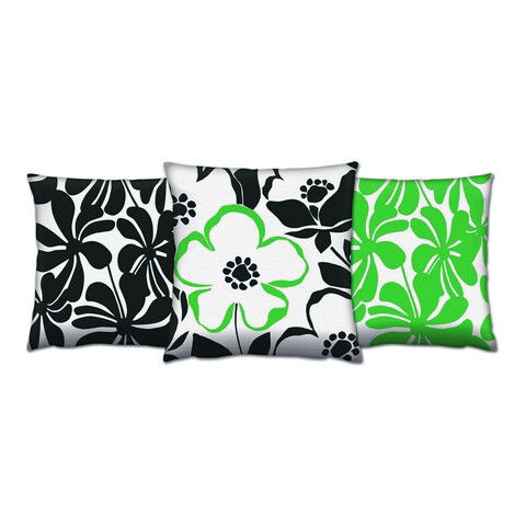 Set 3 perne decorative, AC-4673-4084-4082, 50% Bumbac / 50% Poliester, Multicolor