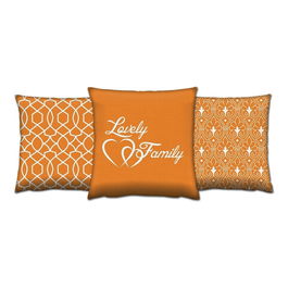 Set 3 perne decorative, AC-4714-4023-4533, 50% Bumbac / 50% Poliester, Multicolor