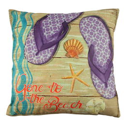 Perna decorativa, A12550, 43x43 cm, 50% Bumbac / 50% Poliester, Multicolor