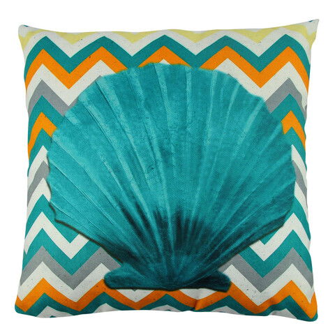 Perna decorativa, A12553, 43x43 cm, 50% Bumbac / 50% Poliester, Multicolor