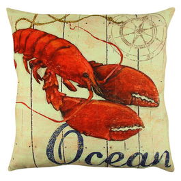 Perna decorativa, A12554, 43x43 cm, 50% Bumbac / 50% Poliester, Multicolor