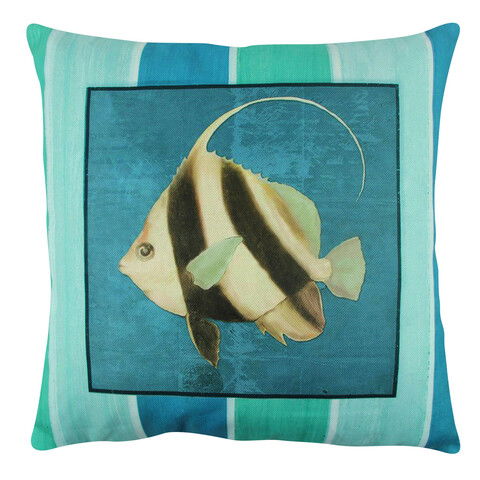 Perna decorativa, A12556, 43x43 cm, 50% Bumbac / 50% Poliester, Multicolor
