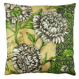 Perna decorativa, A12558, 43x43 cm, 50% Bumbac / 50% Poliester, Multicolor