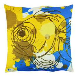 Perna decorativa, A12561, 43x43 cm, 50% Bumbac / 50% Poliester, Multicolor