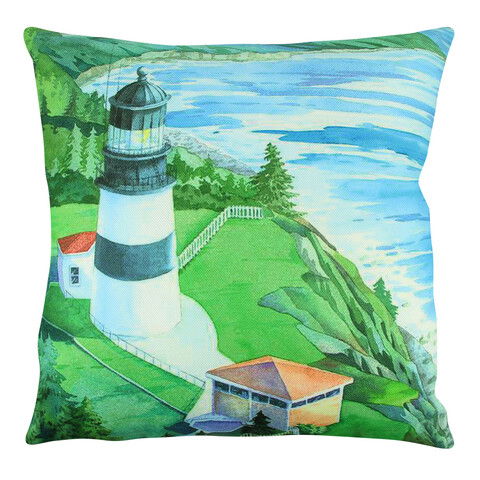 Perna decorativa, A12563, 43x43 cm, 50% Bumbac / 50% Poliester, Multicolor