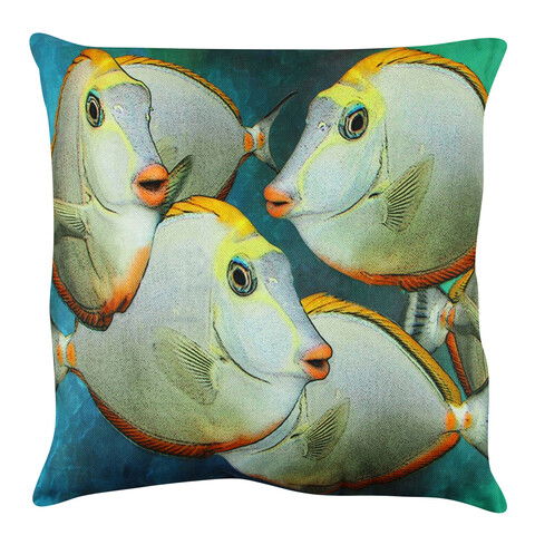 Perna decorativa, A12580, 43x43 cm, 50% Bumbac / 50% Poliester, Multicolor