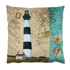 Perna decorativa, A12586, 43x43 cm, 50% Bumbac / 50% Poliester, Multicolor