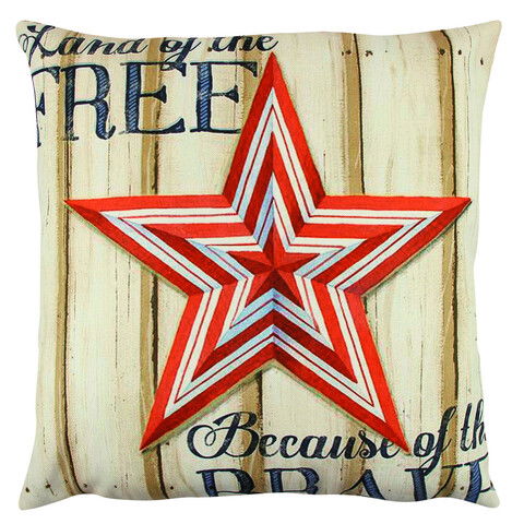 Perna decorativa, A12610, 43x43 cm, 50% Bumbac / 50% Poliester, Multicolor
