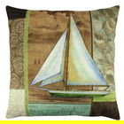 Perna decorativa, A12611, 43x43 cm, 50% Bumbac / 50% Poliester, Multicolor