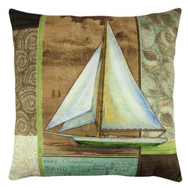 Perna decorativa, A12611, 43x43 cm, 50% Bumbac / 50% Poliester, Multicolor