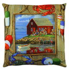 Perna decorativa, A12618, 43x43 cm, 50% Bumbac / 50% Poliester, Multicolor