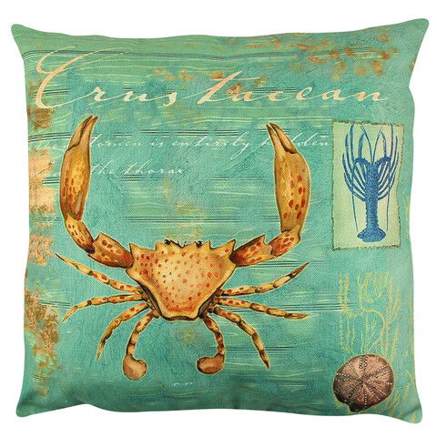 Perna decorativa, A12619, 43x43 cm, 50% Bumbac / 50% Poliester, Multicolor
