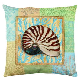 Perna decorativa, A12620, 43x43 cm, 50% Bumbac / 50% Poliester, Multicolor