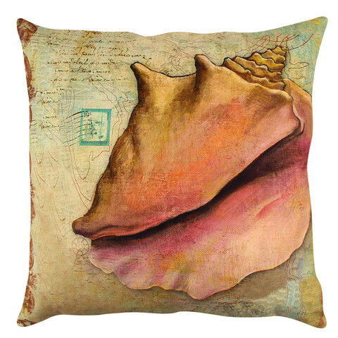 Perna decorativa, A12617, 43x43 cm, 50% Bumbac / 50% Poliester, Multicolor