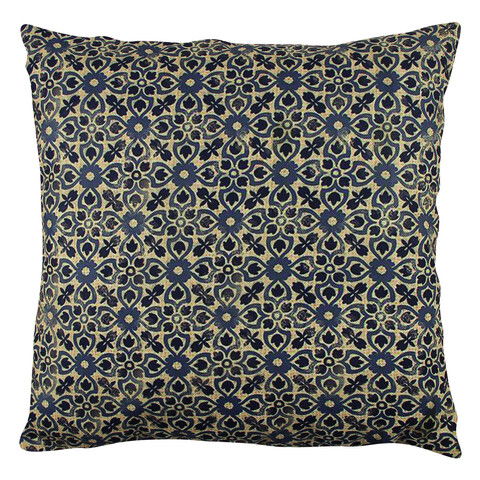 Perna decorativa, A12626, 43x43 cm, 50% Bumbac / 50% Poliester, Multicolor