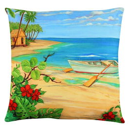 Perna decorativa, A12631, 43x43 cm, 50% Bumbac / 50% Poliester, Multicolor