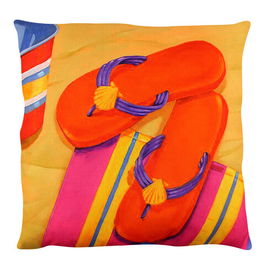 Perna decorativa, A12633, 43x43 cm, 50% Bumbac / 50% Poliester, Multicolor