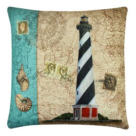 Perna decorativa, A12651, 43x43 cm, 50% Bumbac / 50% Poliester, Multicolor