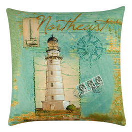 Perna decorativa, A12653, 43x43 cm, 50% Bumbac / 50% Poliester, Multicolor