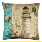 Perna decorativa, A12654, 43x43 cm, 50% Bumbac / 50% Poliester, Multicolor