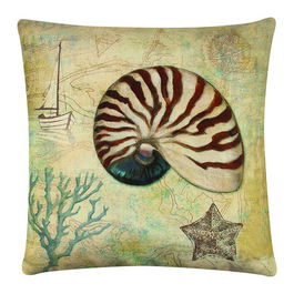 Perna decorativa, A12656, 43x43 cm, 50% Bumbac / 50% Poliester, Multicolor