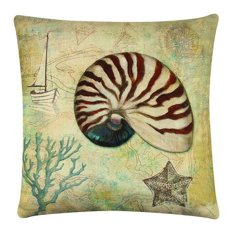 Perna decorativa, A12656, 43x43 cm, 50% Bumbac / 50% Poliester, Multicolor