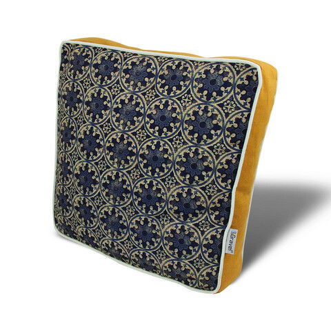 Perna decorativa, YM1006, 42x42 cm, 50% Bumbac / 50% Poliester, Multicolor