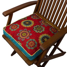Perna decorativa, YM1336, 42x42 cm, 50% Bumbac / 50% Poliester, Multicolor