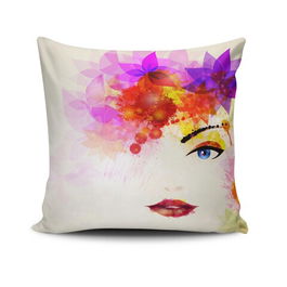 Husa de perna, NKLF-329, 43x43 cm, 50% Bumbac / 50% Poliester, Multicolor