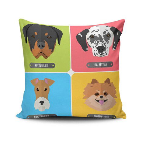 Husa de perna, NKLF-402, 43x43 cm, 50% Bumbac / 50% Poliester, Multicolor