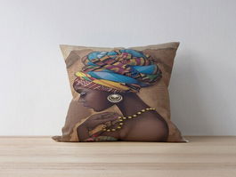 Husa de perna, a1039, 43x43 cm, 50% Bumbac / 50% Poliester, Multicolor