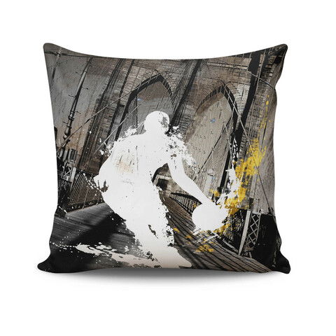 Husa de perna, BRKRLNT-7, 43x43 cm, 50% Bumbac / 50% Poliester, Multicolor